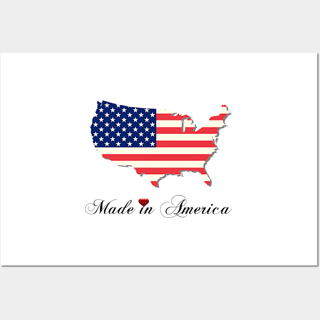 Made in America Wall Art by CarolineArts